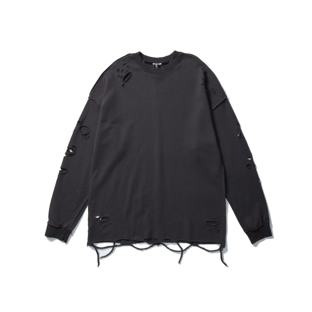 Long Sleeve Ripped Sweaters