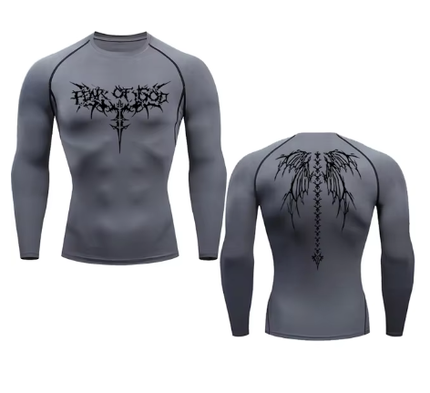 Fear of God printed compression full/half sleeve t-shirt