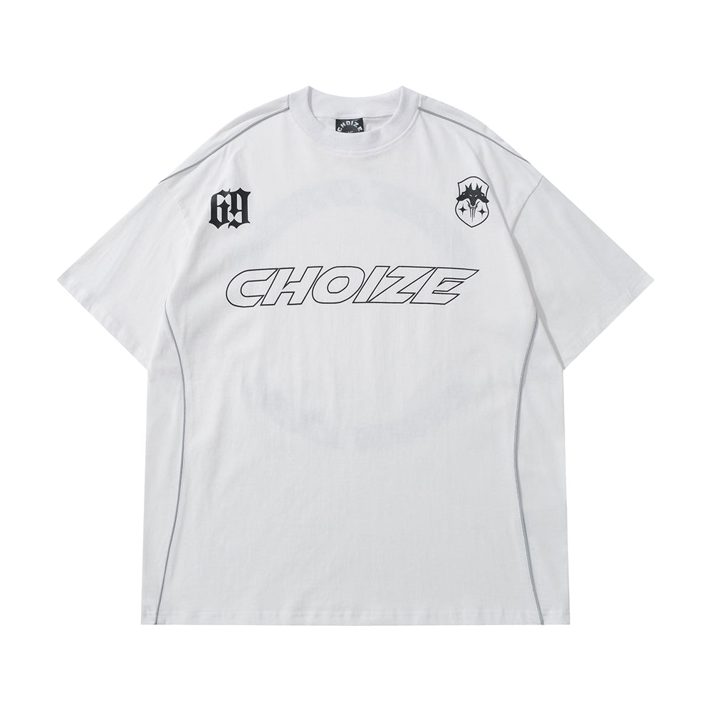 Oversized Reflective Strip T-Shirt