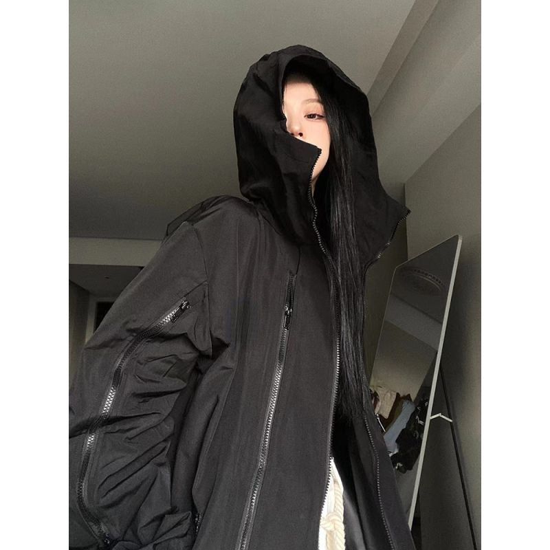 Deeptown Harajuku Women's Waterproof  Windbreaker