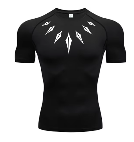 Black panther compression t-shirt