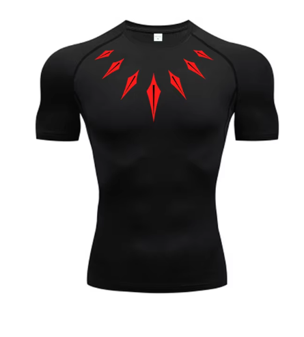 Black panther compression t-shirt