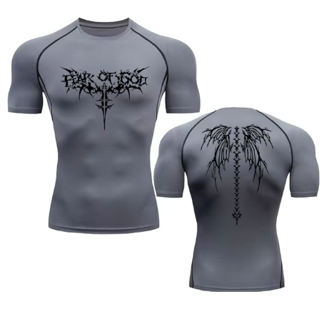 Fear of God printed compression full/half sleeve t-shirt
