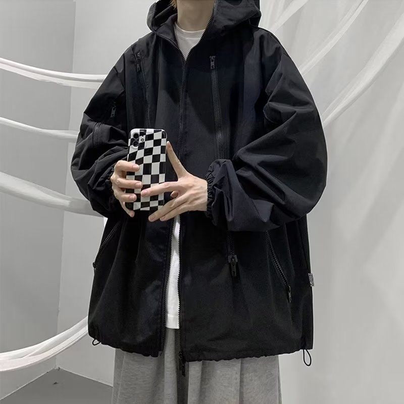 Deeptown Harajuku Women's Waterproof  Windbreaker