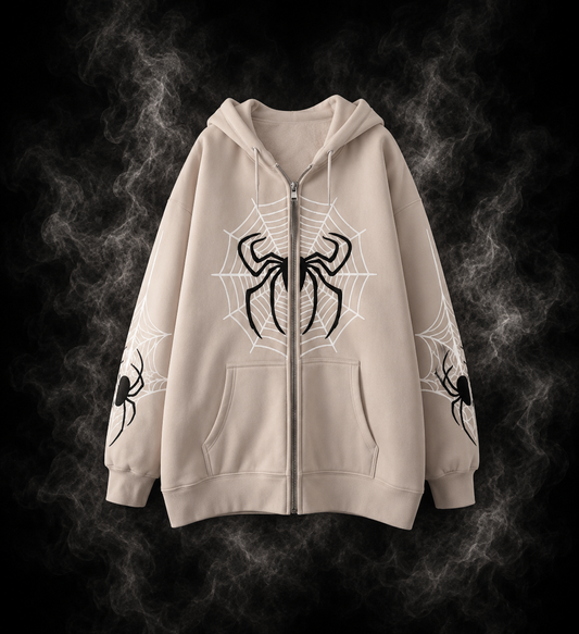 Unisex Spider Web Hoodies Jacket