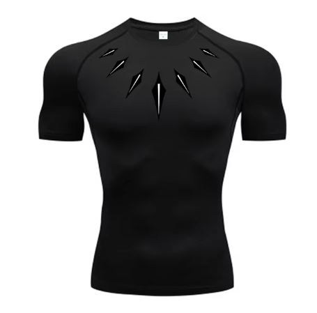 Black panther compression t-shirt