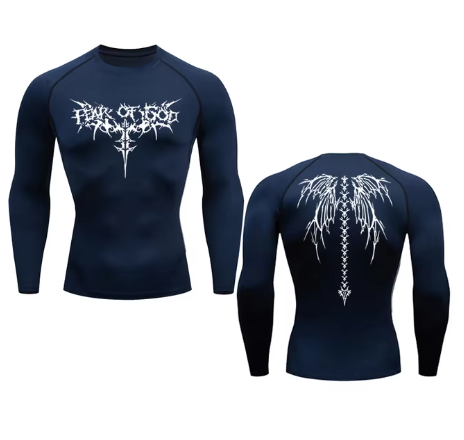 Fear of God printed compression full/half sleeve t-shirt