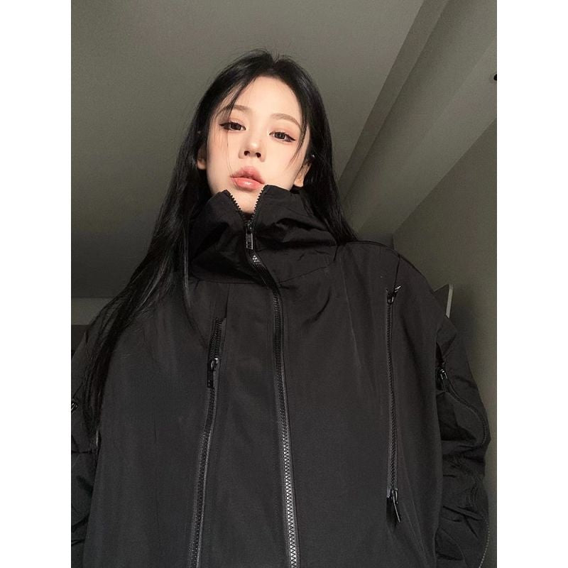 Deeptown Harajuku Women's Waterproof  Windbreaker