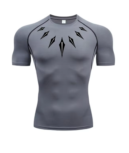 Black panther compression t-shirt