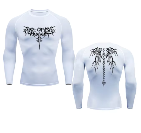 Fear of God printed compression full/half sleeve t-shirt